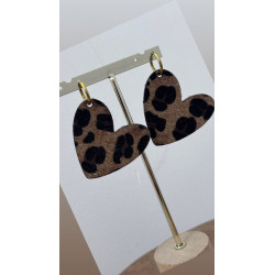 Boucles d'oreilles léopard