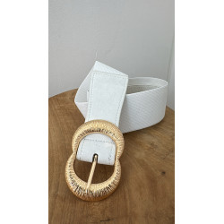 Ceinture élastique blanche
