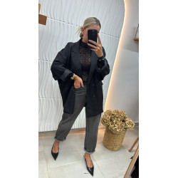 Sous pull dentelle noir