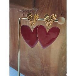 Boucles d'oreilles coeur
