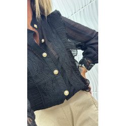 Chemise dentelle noir...