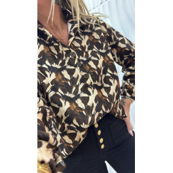 Blouse imprimé velours