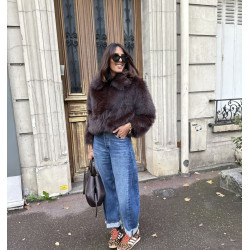 Manteau en fausse fourrure