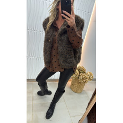 Gilet fausse fourrure...