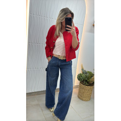 Veste matelassé rouge