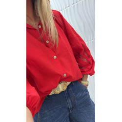 Chemise Sophie rouge